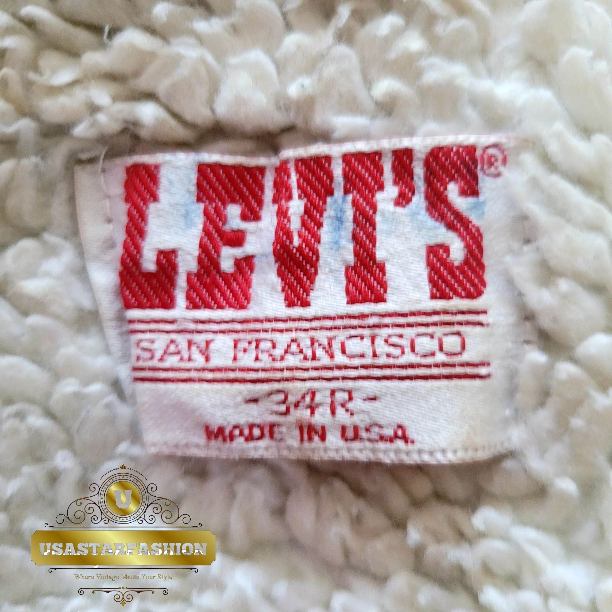 Vintage Levi’s Sherpa Trucker Jacket – Size 34R (Small) - USASTARFASHION