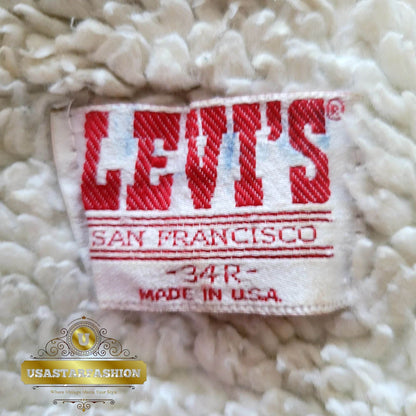 Vintage Levi’s Sherpa Trucker Jacket – Size 34R (Small) - USASTARFASHION