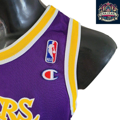 VINTAGE LOS ANGELES LAKERS NBA JERSEY 1 BARNETT CHAMPION SIZE Youth XL Adult S - USASTARFASHION