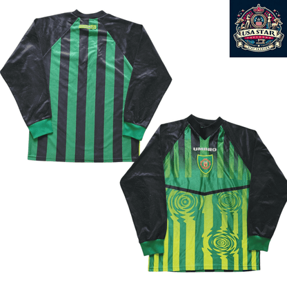 Vintage Manchester United Goalkeeper Shirt 1994 - 1996 – Rare Umbro Collectible, Authentic Design - USASTARFASHION
