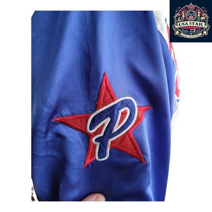 Vintage MegaUSA Classics Puerto Rico 21 Boricua Embroidered Satin Jacket Sz XXL - USASTARFASHION