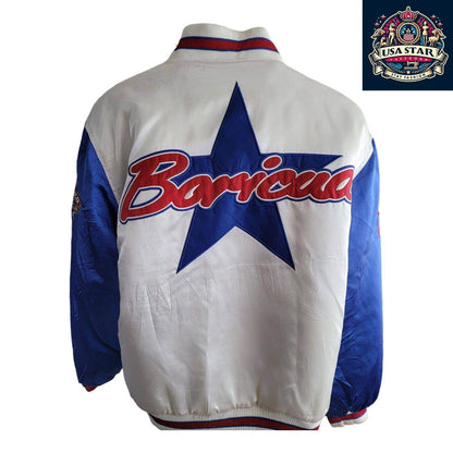Vintage MegaUSA Classics Puerto Rico 21 Boricua Embroidered Satin Jacket Sz XXL - USASTARFASHION