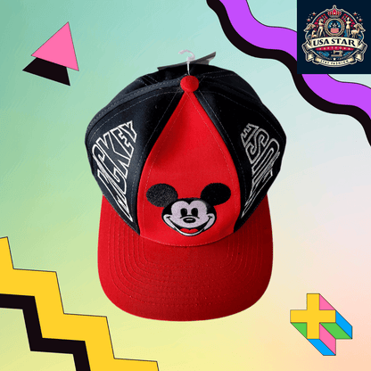 Vintage Mickey Mouse Hat For Adults | Rare Collectible | Adjustable Polyester Cotton Design - USASTARFASHION