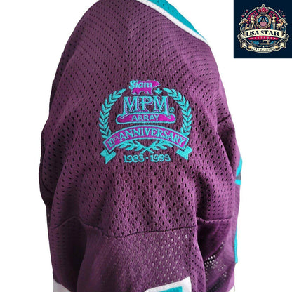 Vintage MPM Array 4 Hockey Jersey Purple Teal - 10th Anniversary Edition - ... - USASTARFASHION