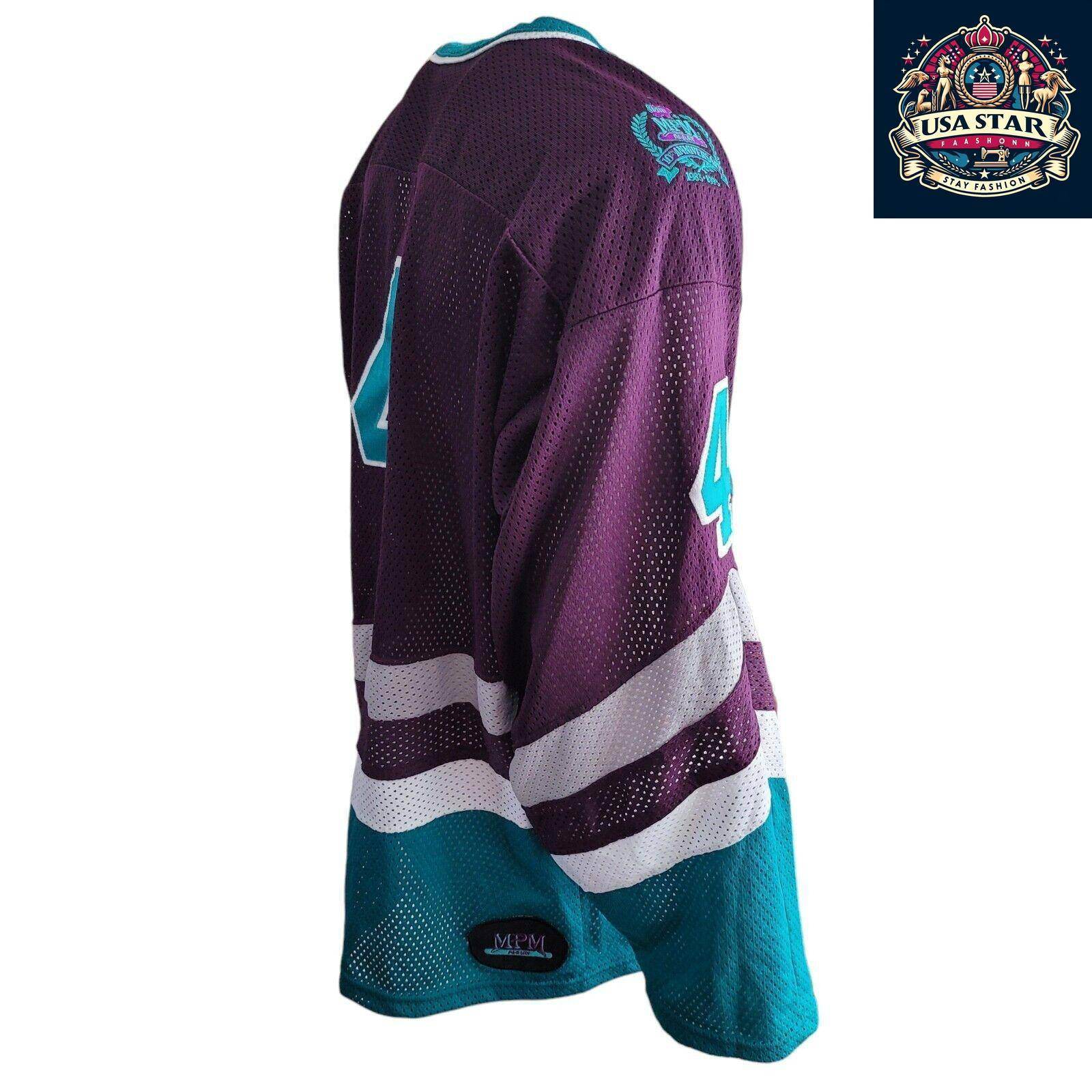 Vintage MPM Array 4 Hockey Jersey Purple Teal - 10th Anniversary Edition - ... - USASTARFASHION