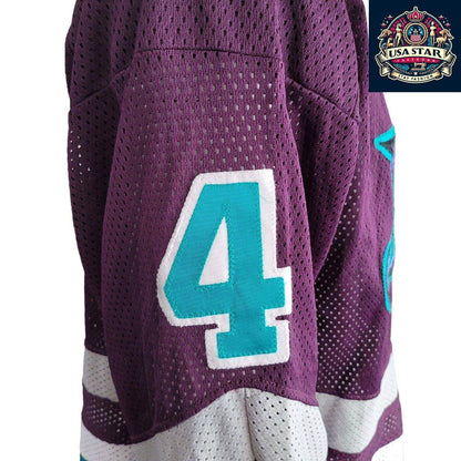 Vintage MPM Array 4 Hockey Jersey Purple Teal - 10th Anniversary Edition - ... - USASTARFASHION
