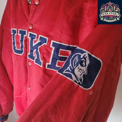 Vintage NCAA Duke Blue Devils Varsity bomber Jacket Sz 2xl - USASTARFASHION