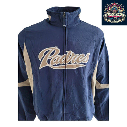 VINTAGE - San Diego Padres Majestic Therma Base Jacket Rare Authentic XL - USASTARFASHION