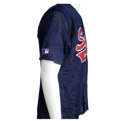 Vintage Smitty's Cardinals Jersey - Majestic MLB Team Apparel, Size Large, USA Made - USASTARFASHION