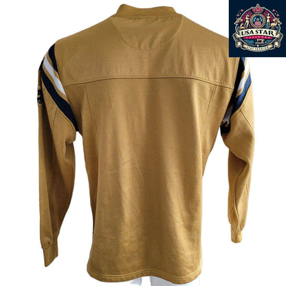 Vintage St. Louis Rams Sweatshirt NFL Size M Blue and Gold Logo Authentic Merchandise - USASTARFASHION