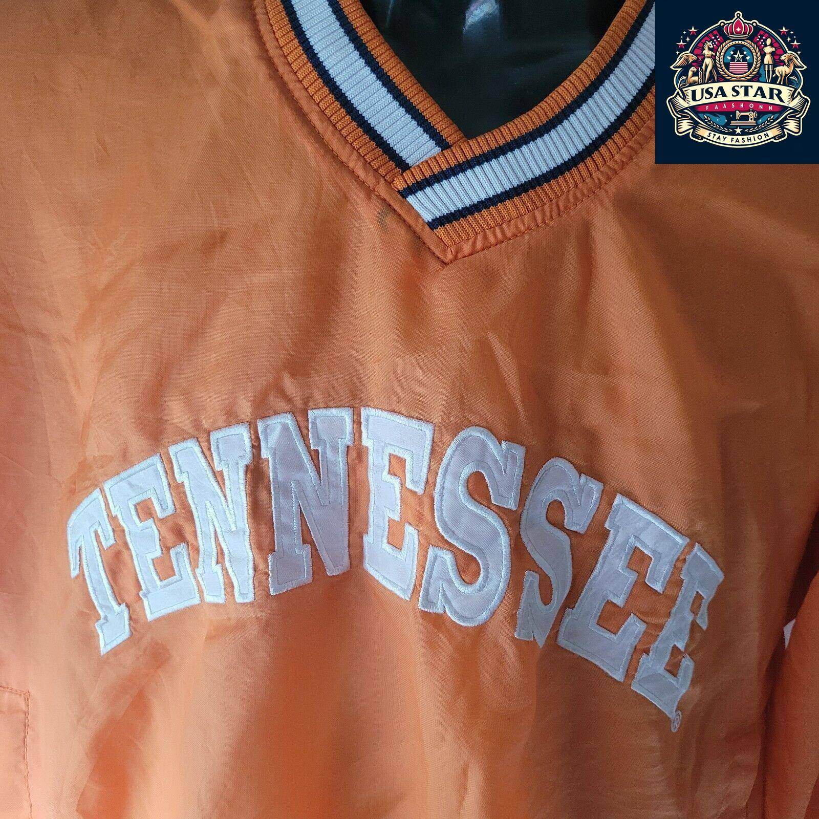 Vintage Tennessee Volunteers Vols Men’s 2XL Pullover Windbreaker Jacket 90s Sz S - USASTARFASHION