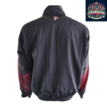 VINTAGE Texas A&M Aggies Jacket Men XL Black Pro Player Track Jacket 90s... - USASTARFASHION