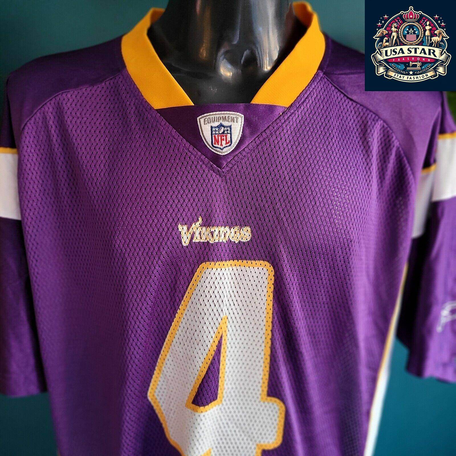 Vintage Vikings Jersey NFL Reebok Darren Sharper 42 XL - Excellent Condition, Stylish Purple - USASTARFASHION