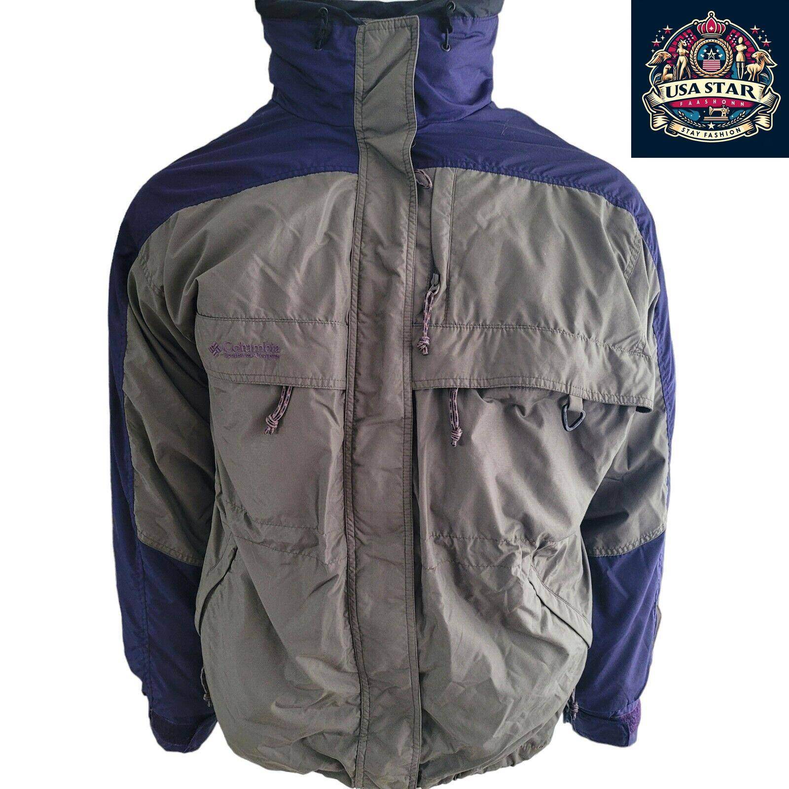 Vtg 90s Columbia Gizzmo Men 2 in 1 Ski Outdoor Jacketr Retro Mens L - USASTARFASHION