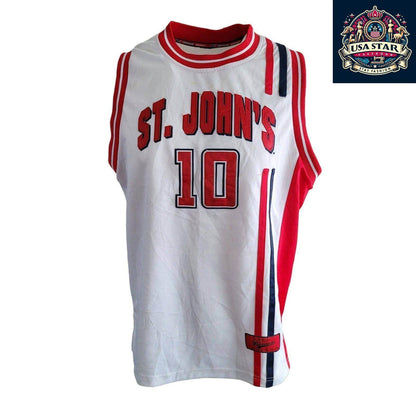 Vtg St. John”s Red Storm Basketball Jersey 10 Coliseum 92’ L - USASTARFASHION