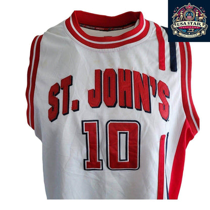 Vtg St. John”s Red Storm Basketball Jersey 10 Coliseum 92’ L - USASTARFASHION