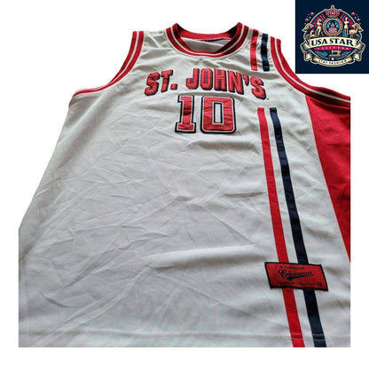 Vtg St. John”s Red Storm Basketball Jersey 10 Coliseum 92’ L - USASTARFASHION