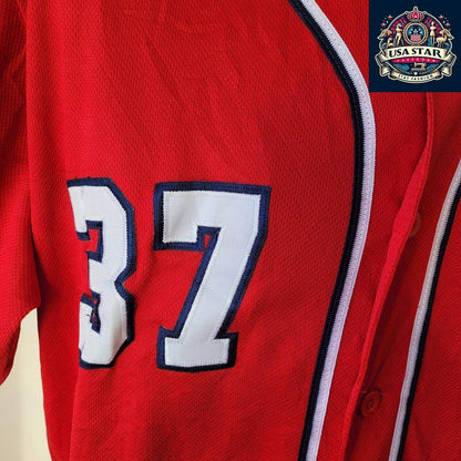 Washington Nationals Baseball Jersey by Majestic STRASBURG  37 Majestic sz 44 - USASTARFASHION