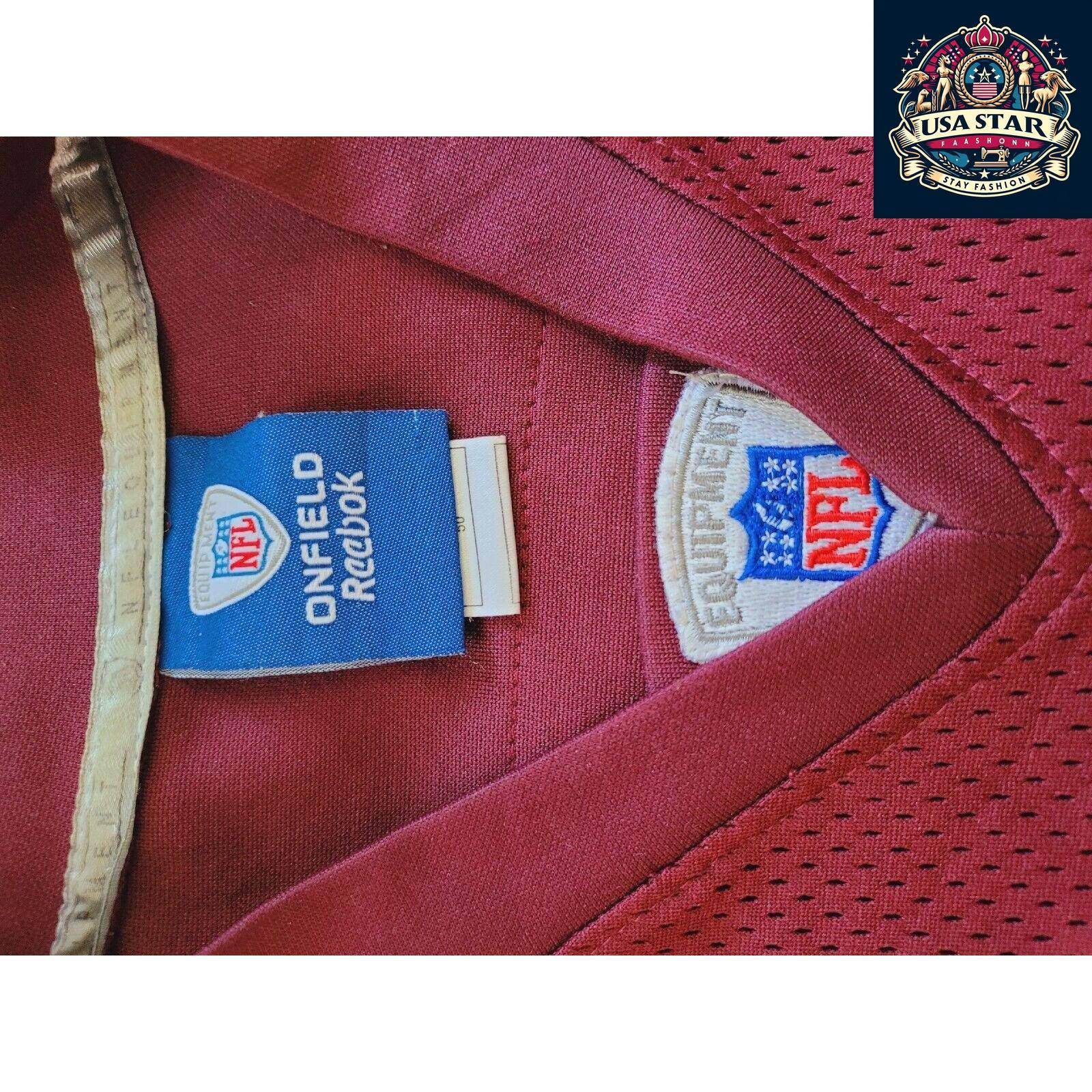 Washington Redskins Jersey - 100% Authentic - Red NFL 91 Kerrigan Reebok USA... - USASTARFASHION