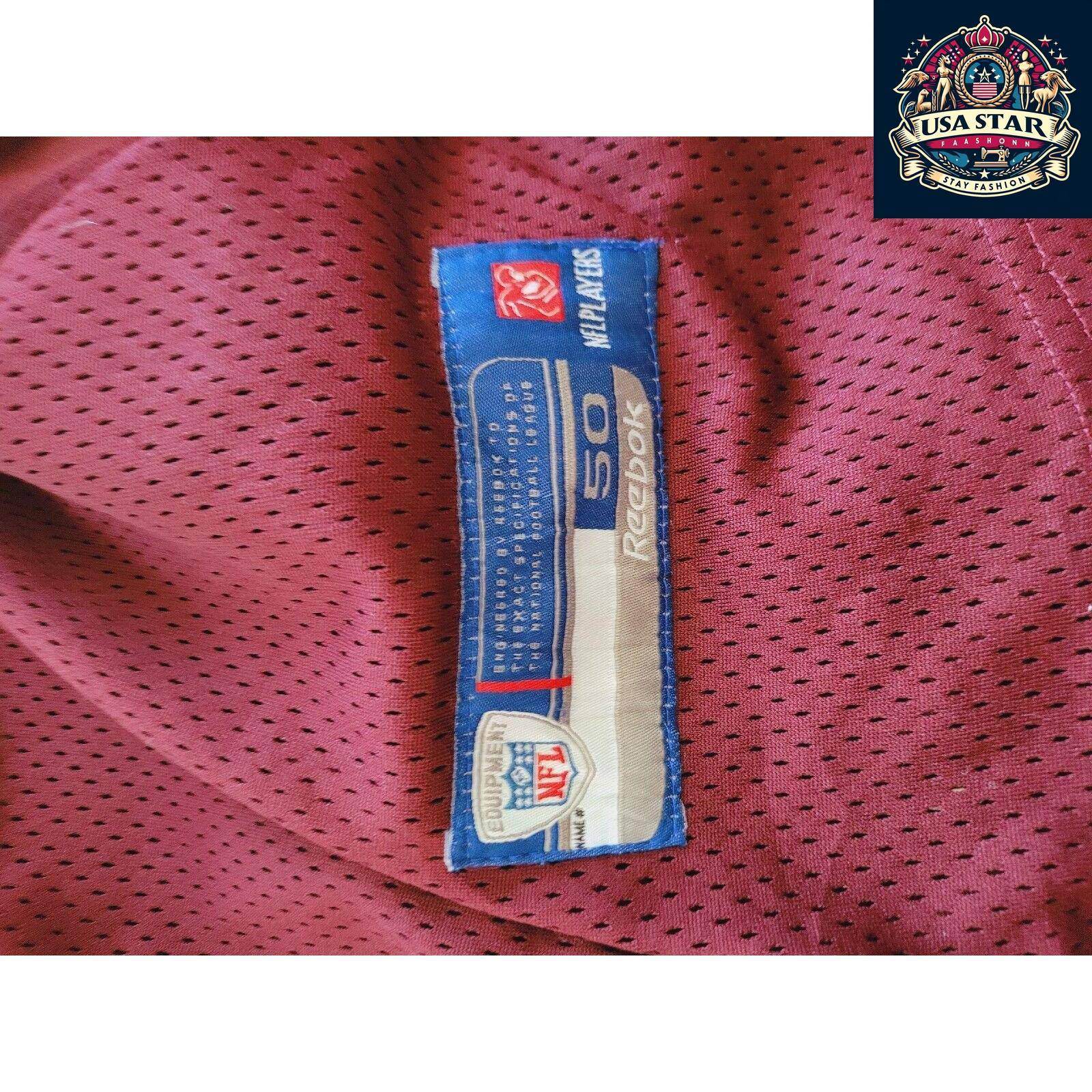 Washington Redskins Jersey - 100% Authentic - Red NFL 91 Kerrigan Reebok USA... - USASTARFASHION