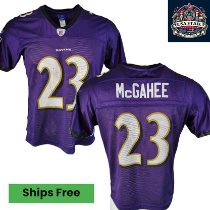 Willis McGahee 23 Baltimore Ravens Women's Shirt, Size L, Stylish and Comfortable Fan Apparel - USASTARFASHION