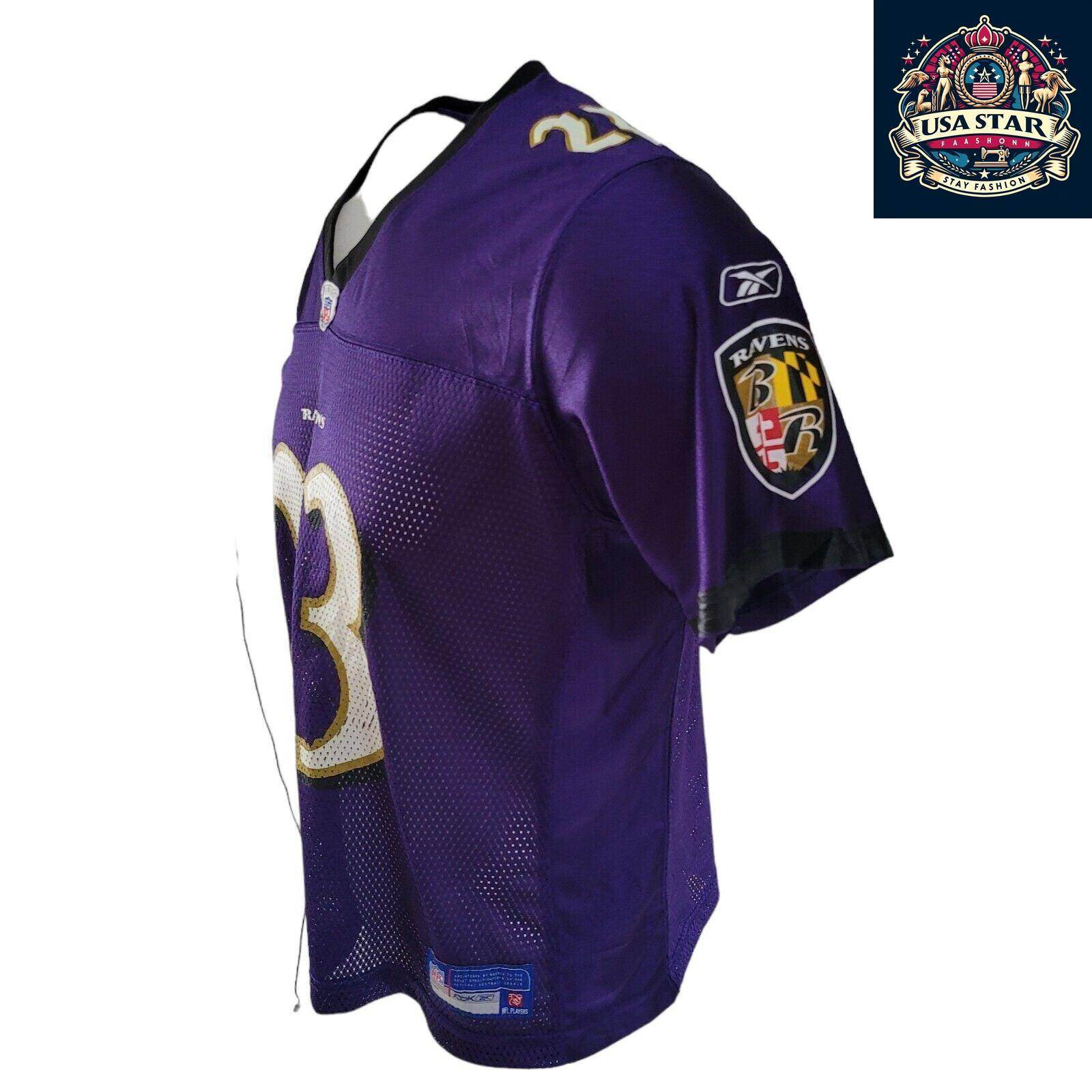 Willis McGahee 23 Baltimore Ravens Women's Shirt, Size L, Stylish and Comfortable Fan Apparel - USASTARFASHION