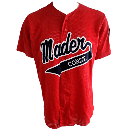 Wilson American Legion Baseball Jersey XL Red Embroidered Patch Made in USA - Vintage Design - USASTARFASHION