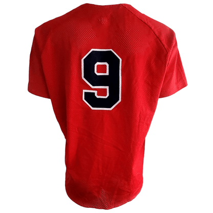Wilson American Legion Baseball Jersey XL Red Embroidered Patch Made in USA - Vintage Design - USASTARFASHION