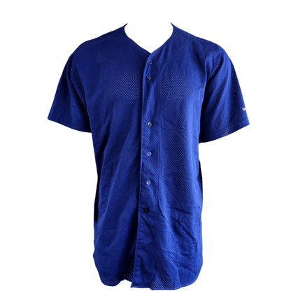 Wilson Jersey XXL - Lightweight Royal Blue Button - Up Mesh - Made in USA, Grade A Quality - USASTARFASHION