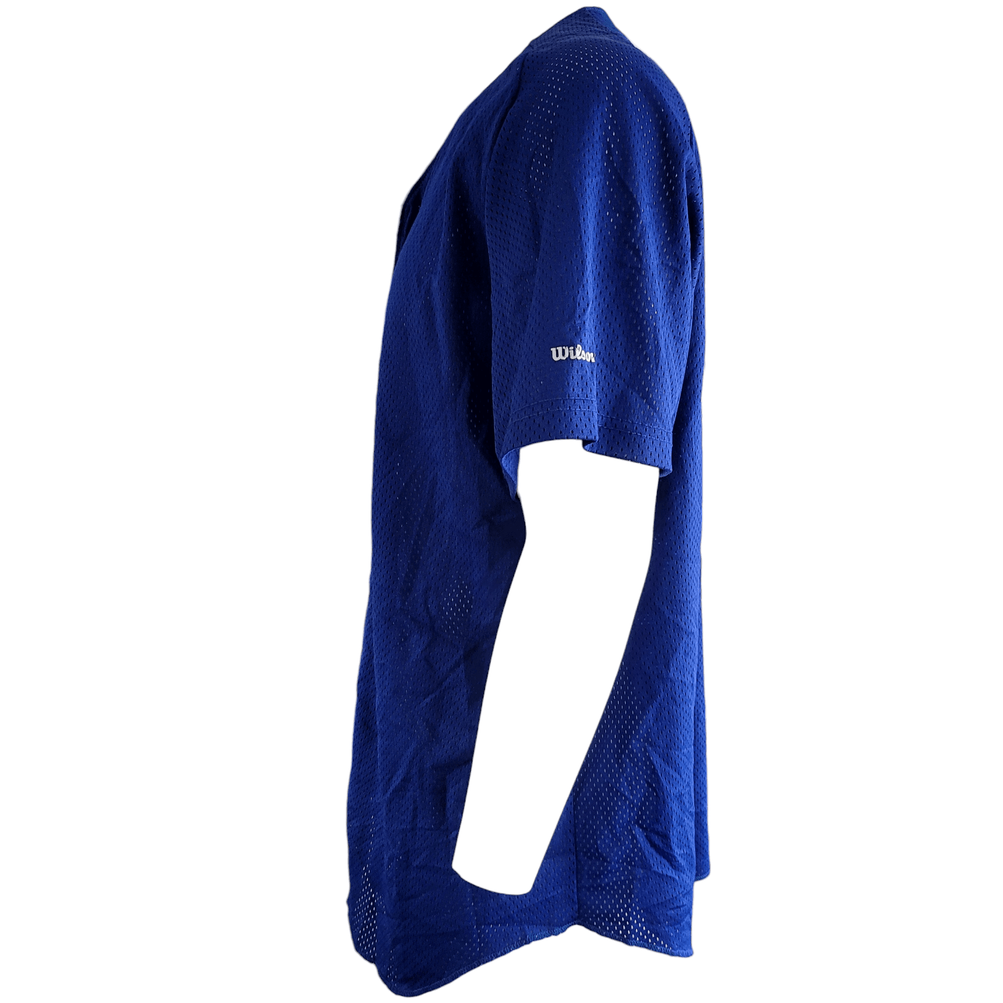 Wilson Jersey XXL - Lightweight Royal Blue Button - Up Mesh - Made in USA, Grade A Quality - USASTARFASHION