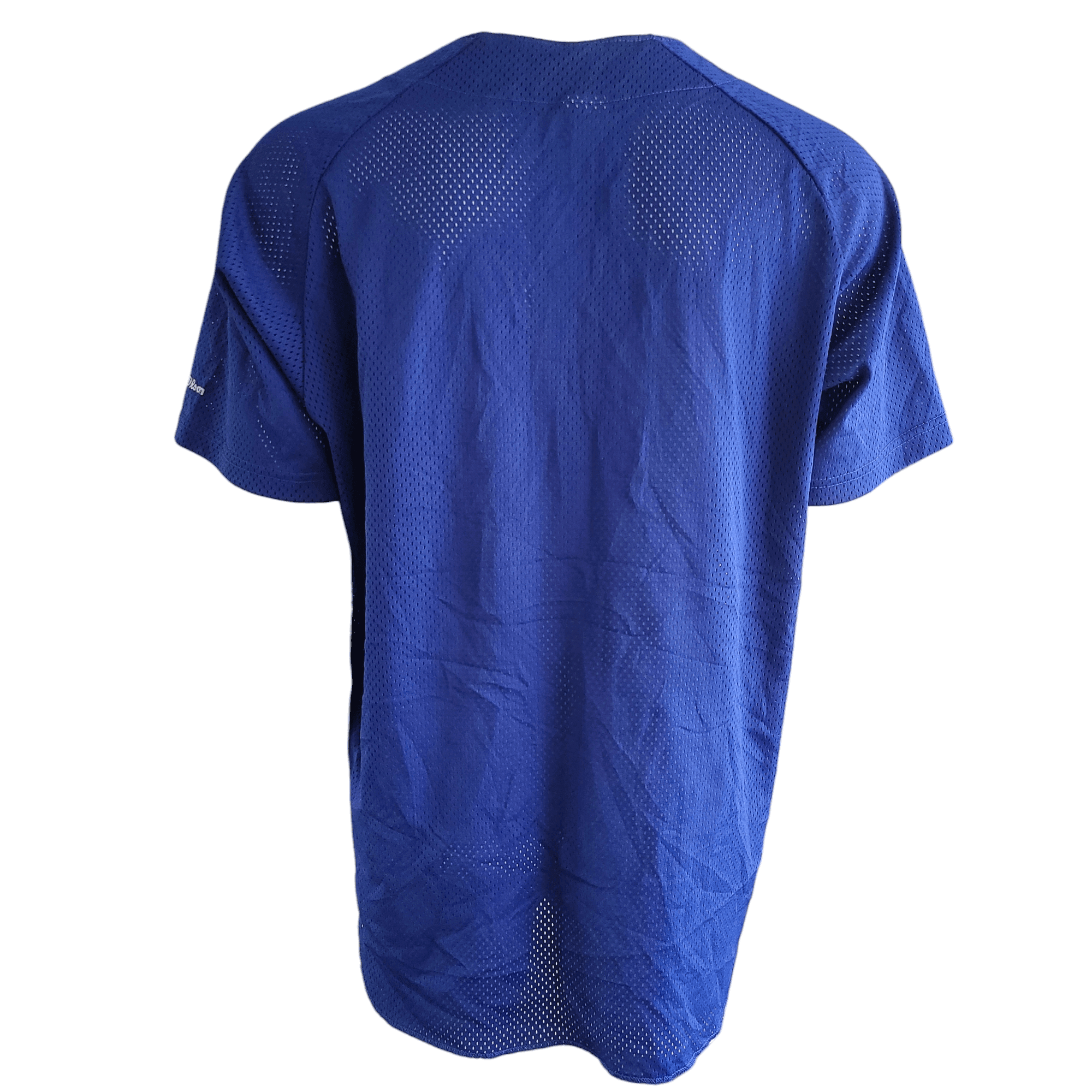 Wilson Jersey XXL - Lightweight Royal Blue Button - Up Mesh - Made in USA, Grade A Quality - USASTARFASHION
