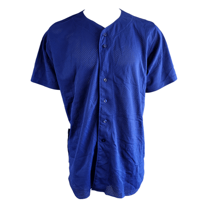 Wilson Jersey XXL - Lightweight Royal Blue Button - Up Mesh - Made in USA, Grade A Quality - USASTARFASHION