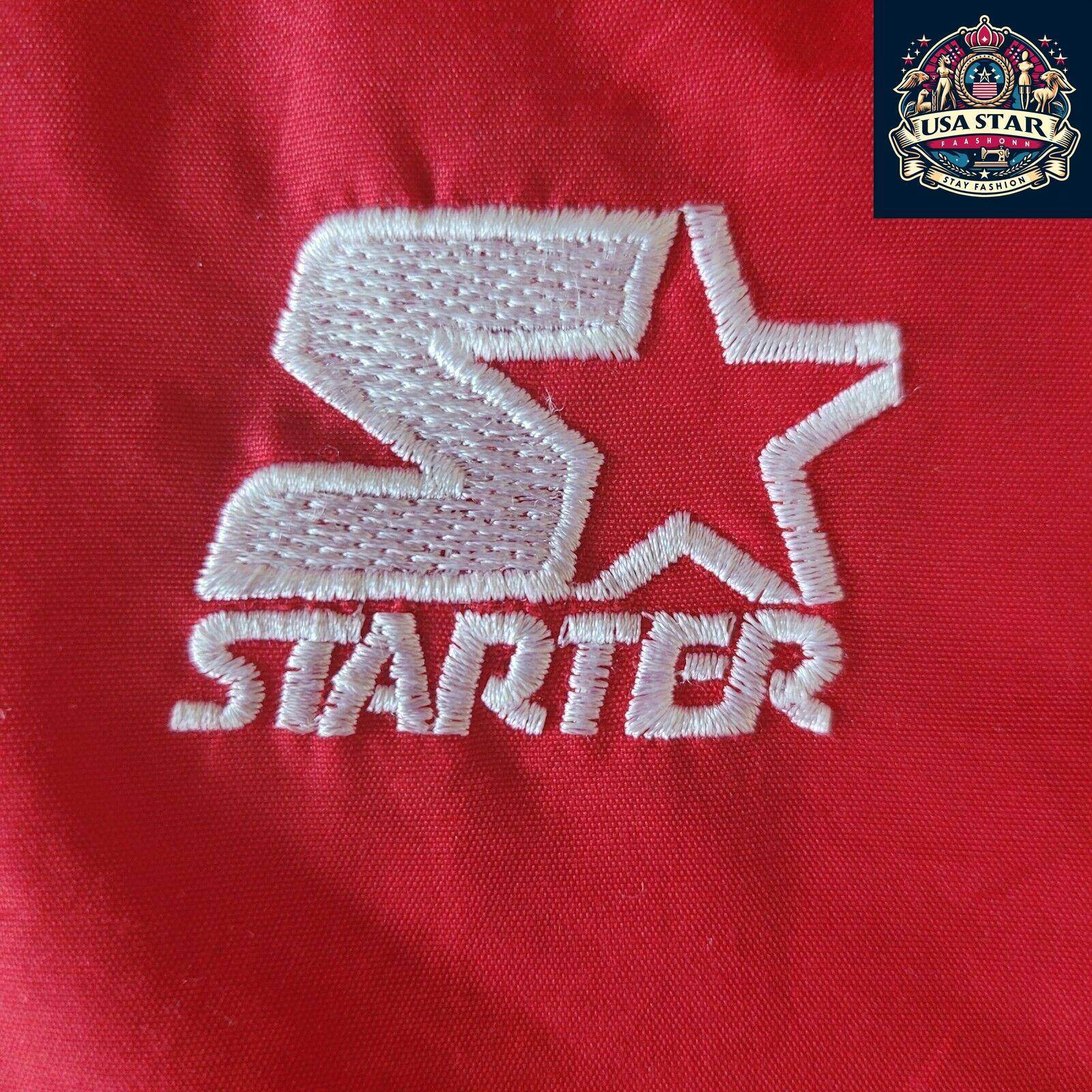 Wisconsin Badgers NHL Puffa Jacket Red Starter Vintage Adult L - USASTARFASHION
