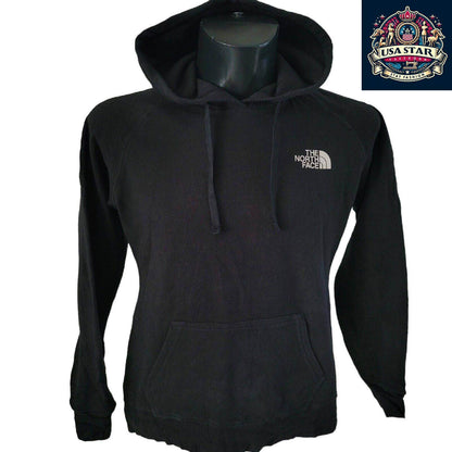 Women's North Face Hoodie Medium - Soft, Breathable Fabric, Adjustable Hood, Vintage Condition - USASTARFASHION