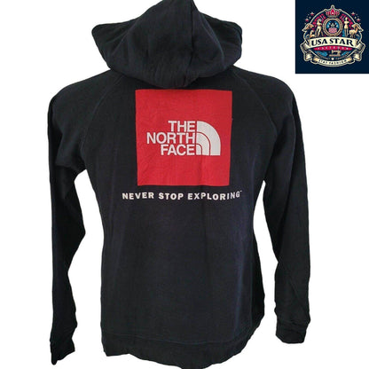 Women's North Face Hoodie Medium - Soft, Breathable Fabric, Adjustable Hood, Vintage Condition - USASTARFASHION