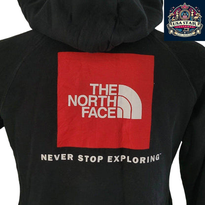 Women's North Face Hoodie Medium - Soft, Breathable Fabric, Adjustable Hood, Vintage Condition - USASTARFASHION