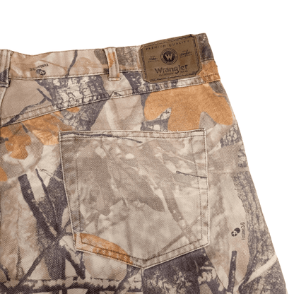 Wrangler Camo Jeans 42x30 Relaxed Fit, 100% Cotton, Durable Construction for Outdoor Activities - USASTARFASHION