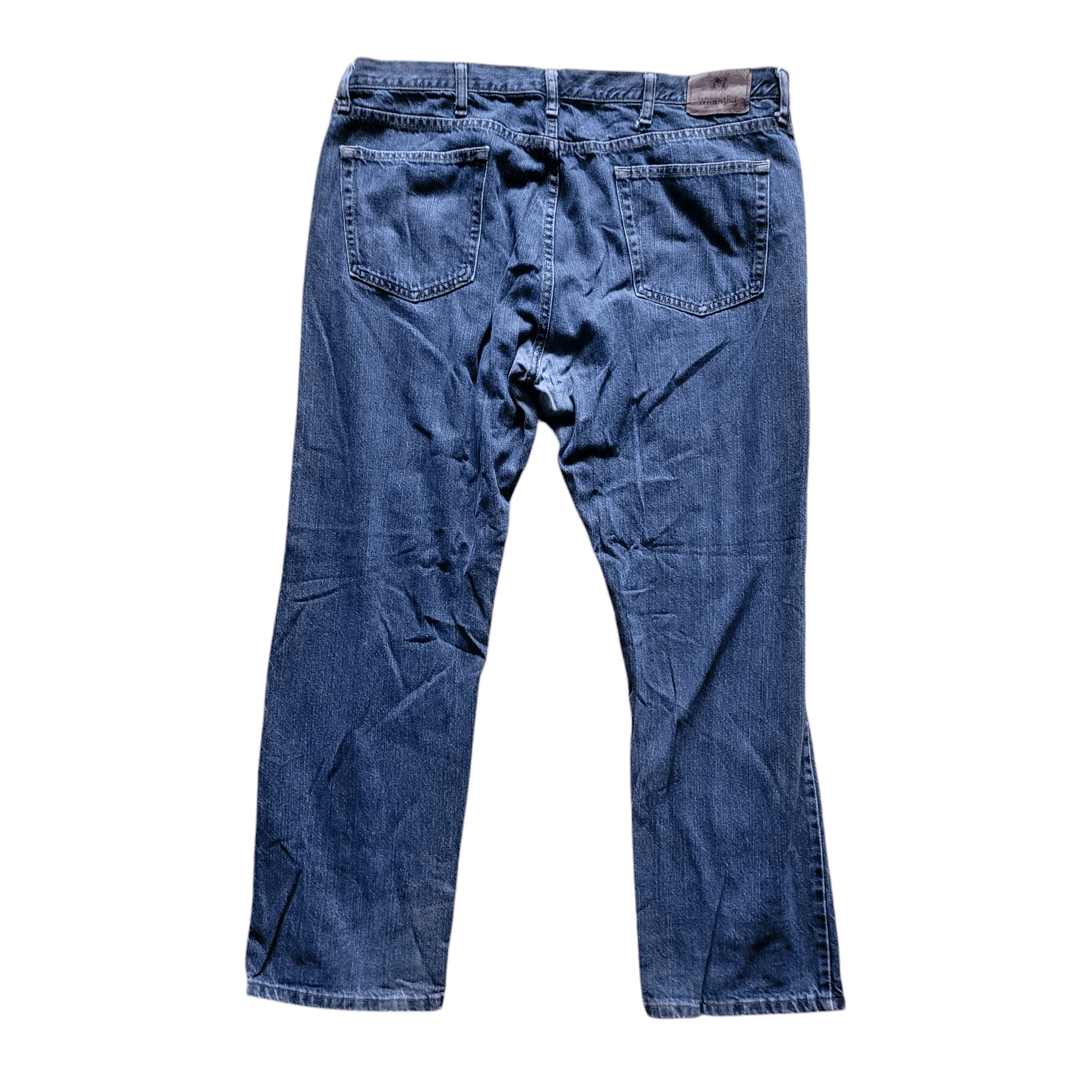 Wrangler Jeans Men's Regular Fit Dark Wash Straight - Leg, 40x30, 100% Cotton, Pre - Owned - USASTARFASHION