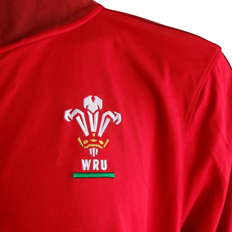 Under Armour Wales Rugby Union Jacket 3XL - Red Track Jacket With WRU Crest - USASTARFASHION