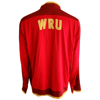 Under Armour Wales Rugby Union Jacket 3XL - Red Track Jacket With WRU Crest - USASTARFASHION