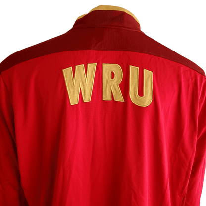 Under Armour Wales Rugby Union Jacket 3XL - Red Track Jacket With WRU Crest - USASTARFASHION