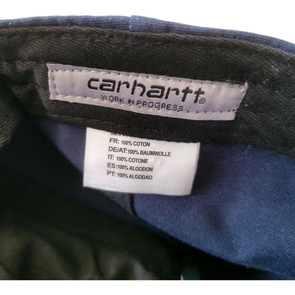 Used Carhartt WIP Madison Logo Cap – Navy Blue – One Size - USASTARFASHION