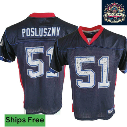 Vintage Buffalo Bills Jersey - Reebok Paul Posluszny 51 NFL Shirt Youth XL (18 - 20) Adult S - USASTARFASHION