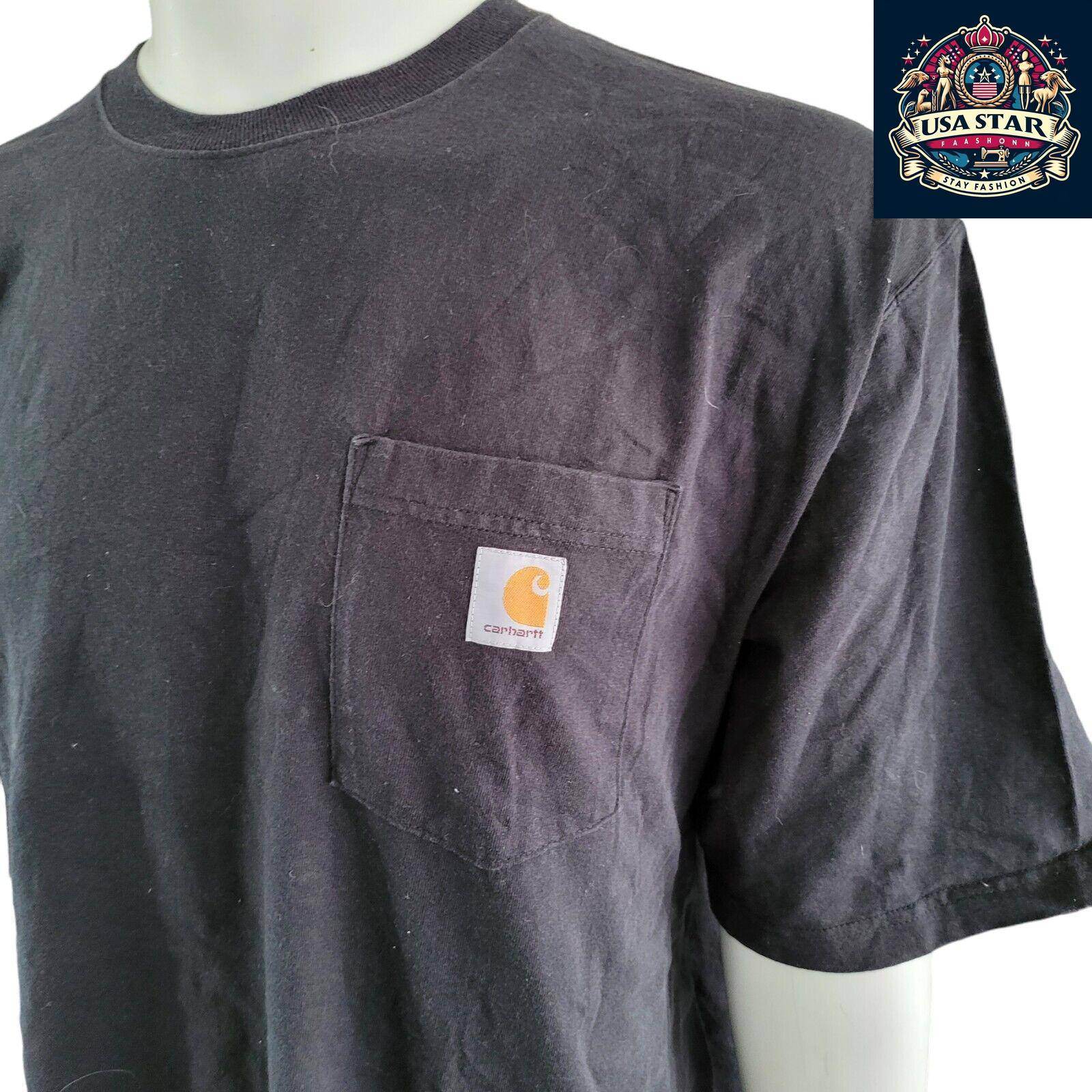 Vintage Carhartt Black T-Shirt | Size 2XL | Original Fit Tee - USASTARFASHION