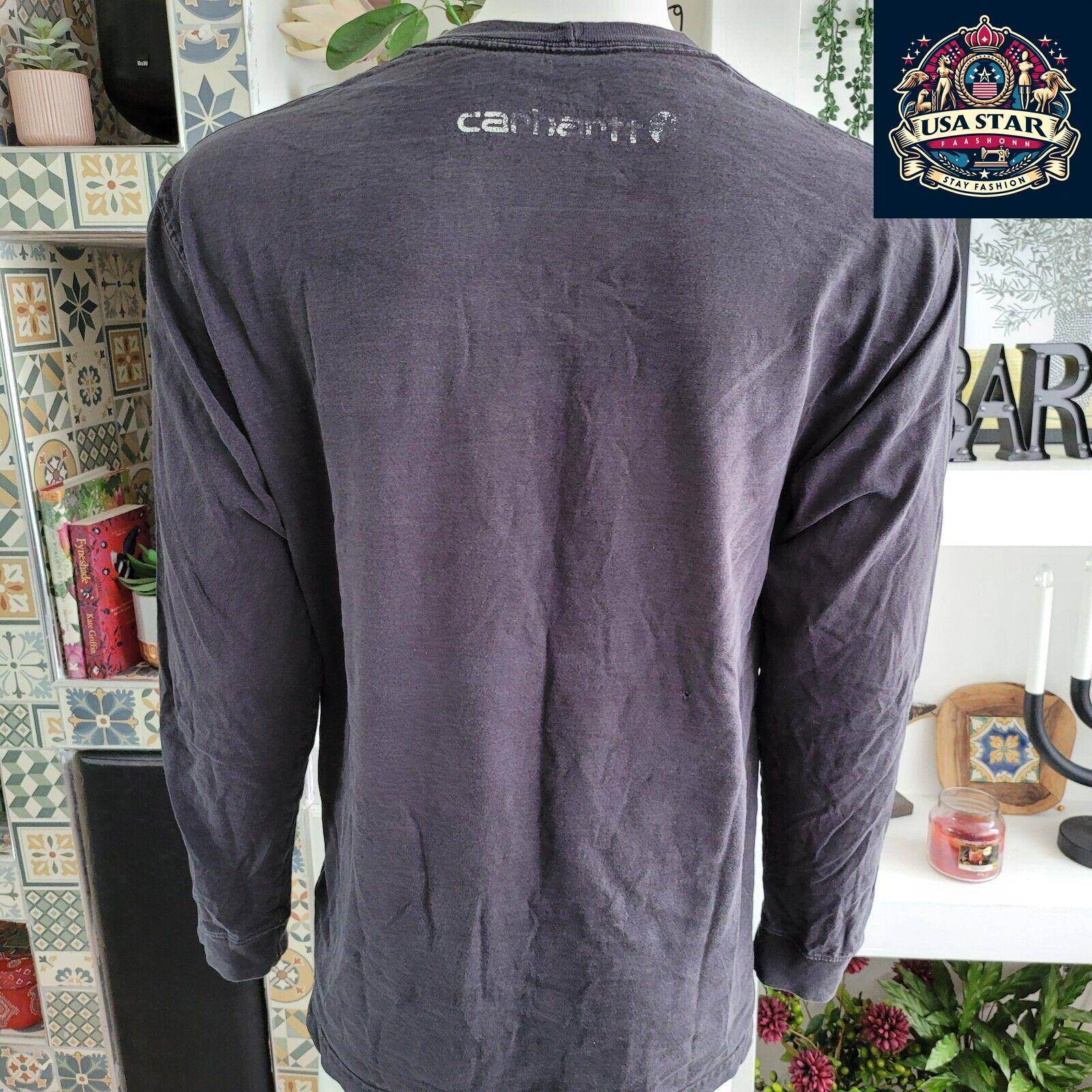 Vintage Carhartt Long Sleeve T-Shirt - Men's Large - Good Vintage Condition 🌟 - USASTARFASHION