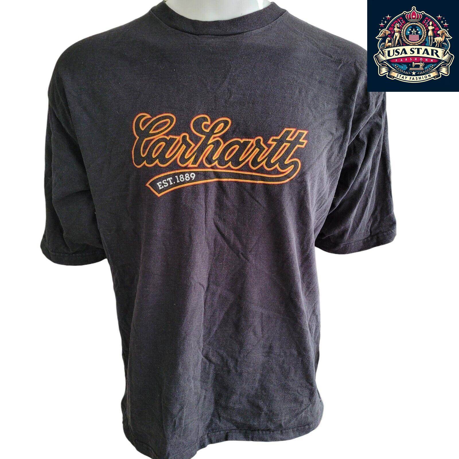 Vintage Carhartt T-Shirt - Men's L - Classic Original Fit - USASTARFASHION