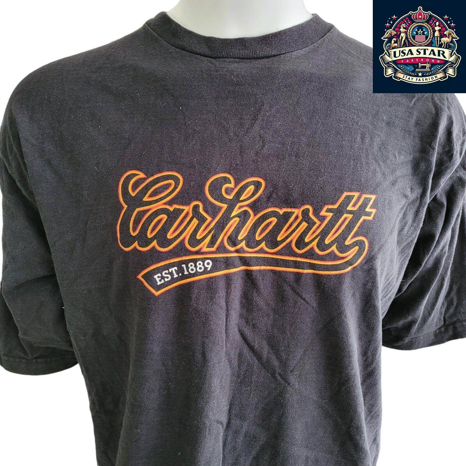 Vintage Carhartt T-Shirt - Men's L - Classic Original Fit - USASTARFASHION