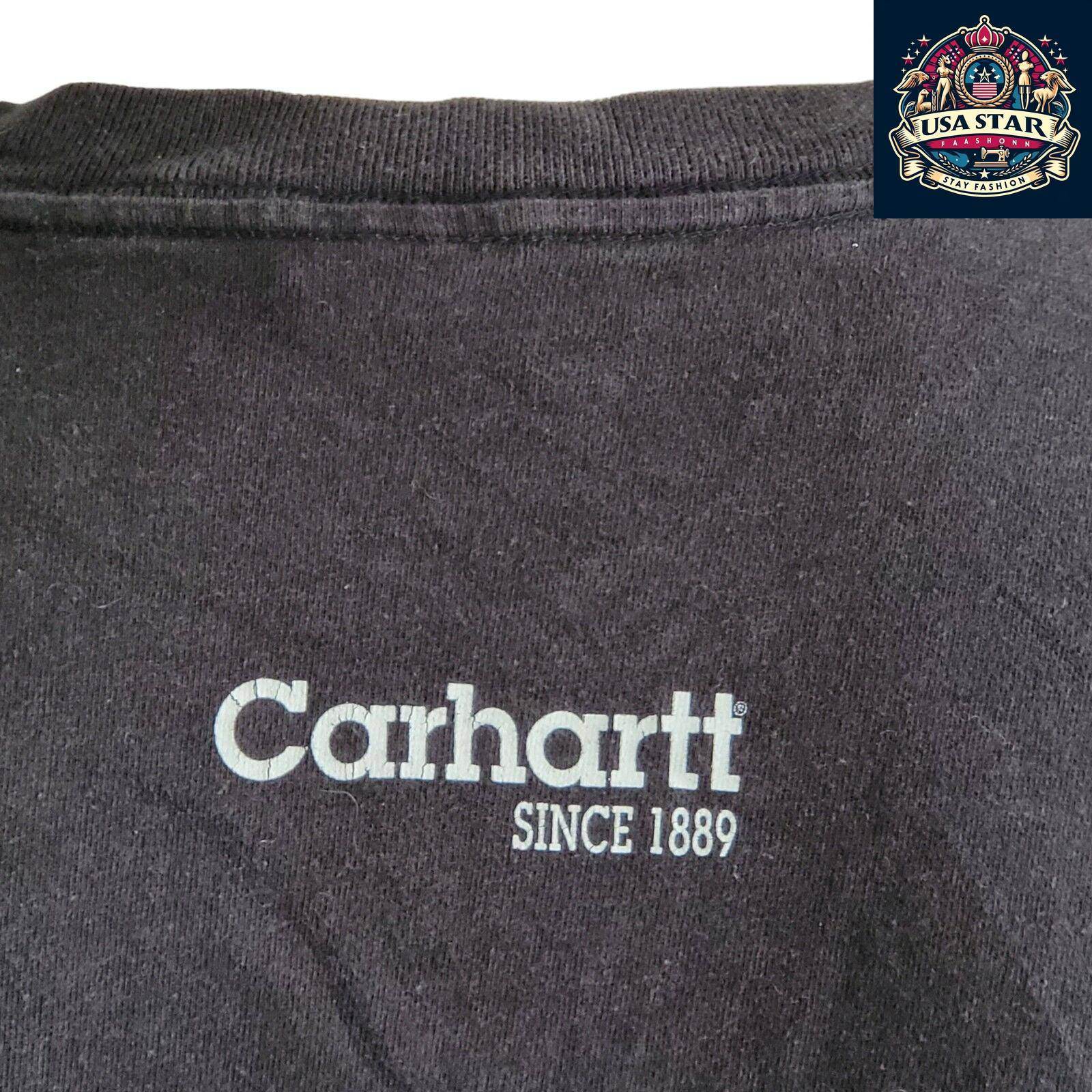 Vintage Carhartt T-Shirt - Men's L - Classic Original Fit - USASTARFASHION