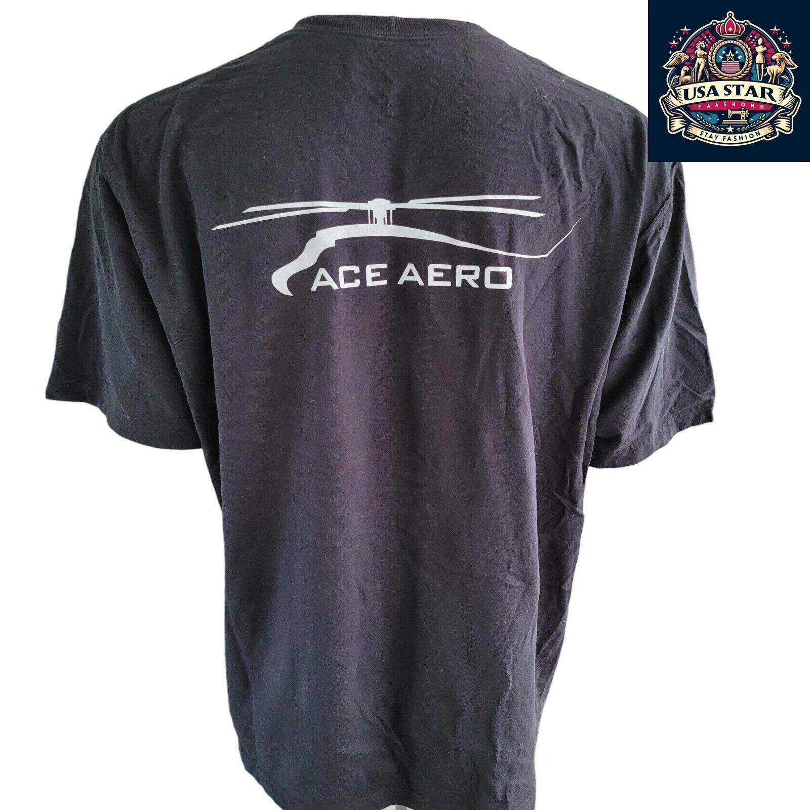 Vintage CARHATT Ace Aero Black T-Shirt | Size XL | Original Fit Tee - USASTARFASHION