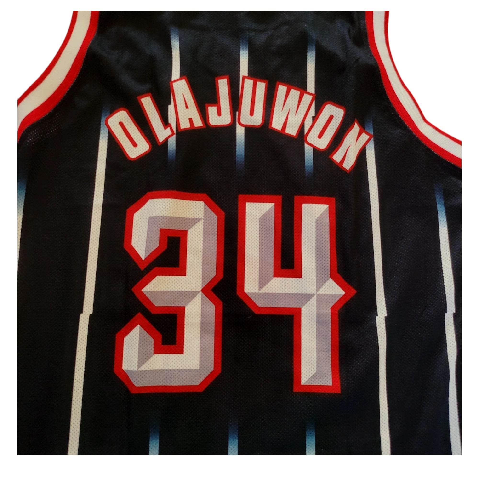 Vintage Champion Houston Rockets Olajuwon 34 Jersey – L - USASTARFASHION